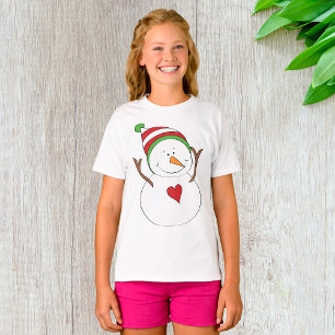 Love Heart Snowman T-Shirt