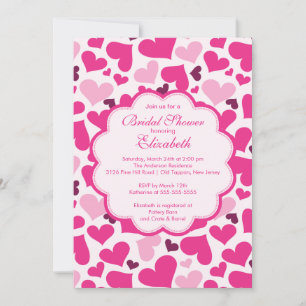 Love Heart Spring Bridal Shower Invitation