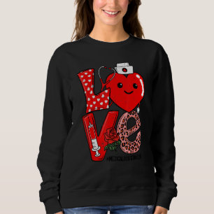 Love Heart Stethoscope Medical Assistant Life Vale Sweatshirt