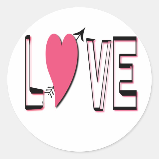 Love Heart Sticker (Front)