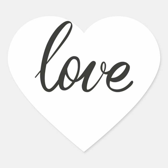 Love  heart sticker (Front)