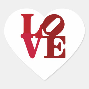 Love, Heart Stickers
