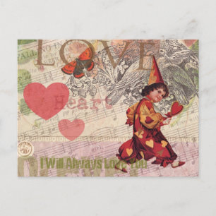 Love Heart Sweetheart Valentine Cherub Postcard
