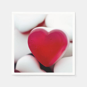 Love heart sweets Cocktail paper napkins