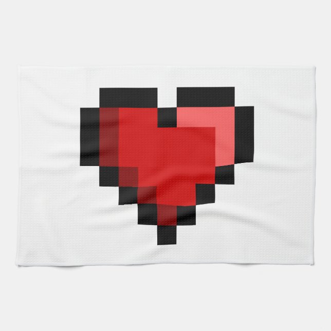 Love Heart Tea Towel (Horizontal)