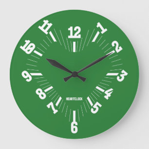 Love HEART TIME BY MASANSER PIXELAT Large Clock