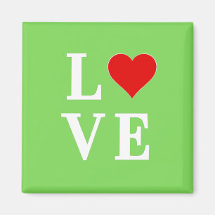 LOVE, Heart, Typography, Text Based, Minimalist, Magnet