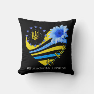 Love Heart Ukraine Be Kind Stand With Ukraine Ukra Cushion