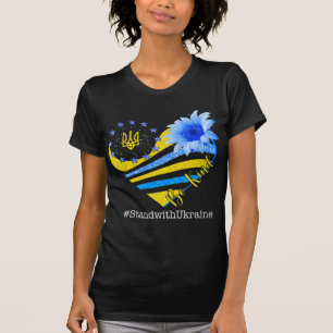 Love Heart Ukraine Be Kind Stand With Ukraine Ukra T-Shirt