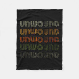 Love Heart Unwound Tee Grunge Vintage Style Black Fleece Blanket
