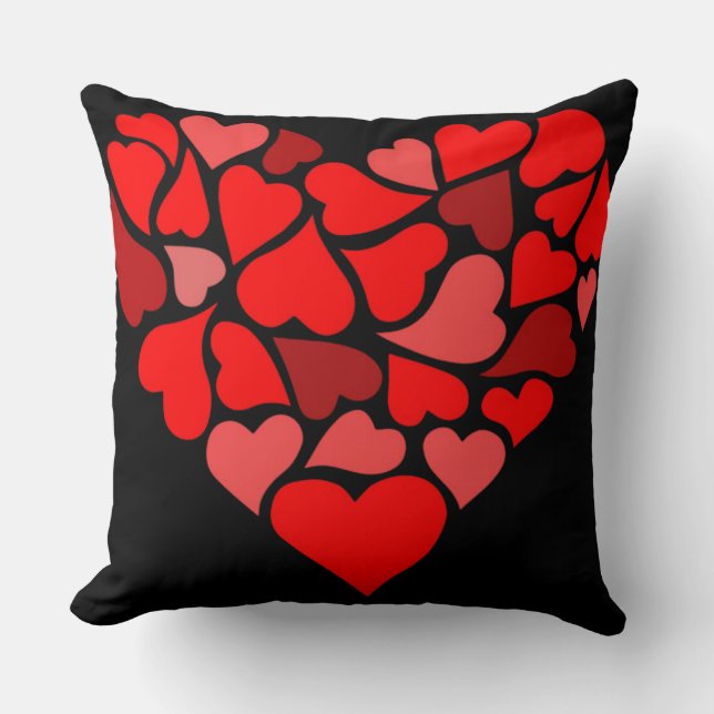 Love Heart Valentine Cushion (Front)