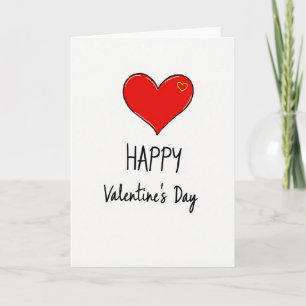 Love Heart Valentines Day Card