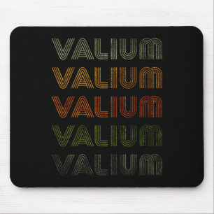 Love Heart Valium Tee Grunge Vintage Style Black V Mouse Pad