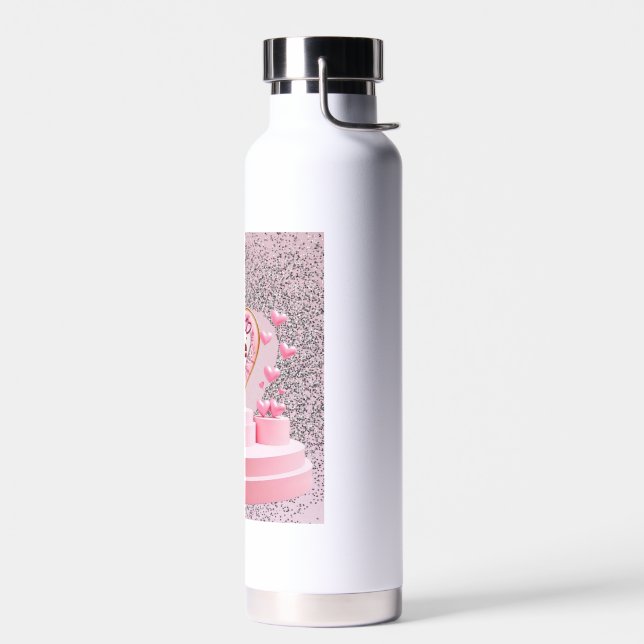Love heart  water bottle (Left)