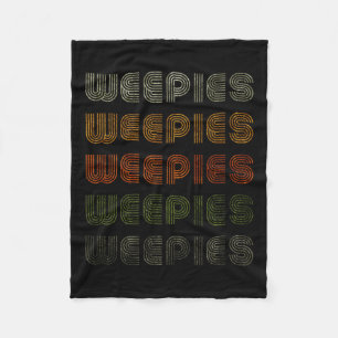 Love Heart Weepies Tee Grunge Vintage Style Black Fleece Blanket