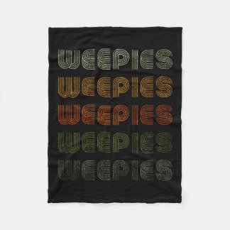Love Heart Weepies Tee Grunge Vintage Style Black Fleece Blanket