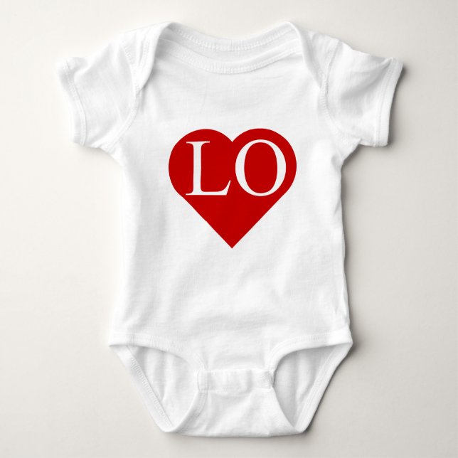 LOVE - Heart with LO (1 of 2) Shirt (Twins) (Front)
