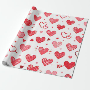Love Heart Wrapping Paper