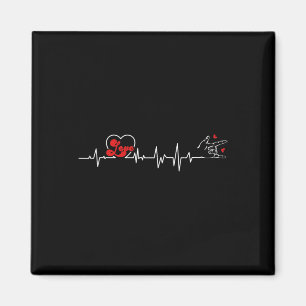 Love Heartbeat Hand Sign Language Hearing Loss Awa Magnet