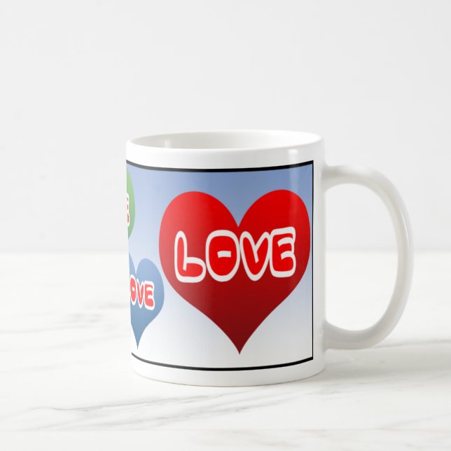 Love Hearts Coffee Mug (Right)