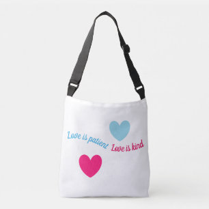 Love hearts crossbody bag