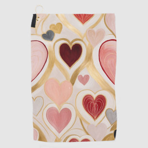 Love Hearts Golf Towel