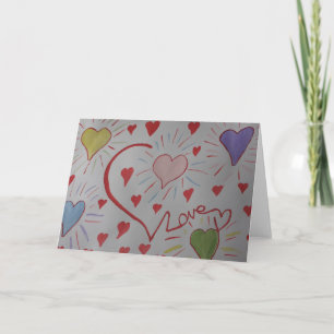 Love Hearts Greeting Card