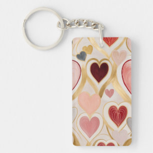 Love Hearts Key Ring