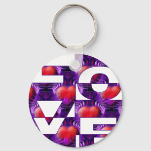 LOVE hearts Key Ring