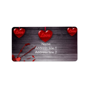 Love Hearts Label