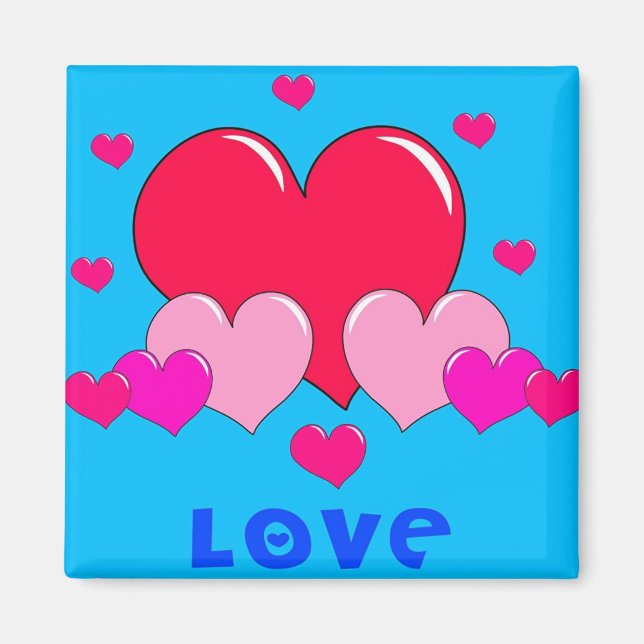 Love Hearts Magnet (Front)