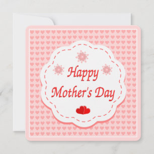 Love hearts mother's day holiday card
