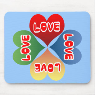 Love Hearts Mouse Pad
