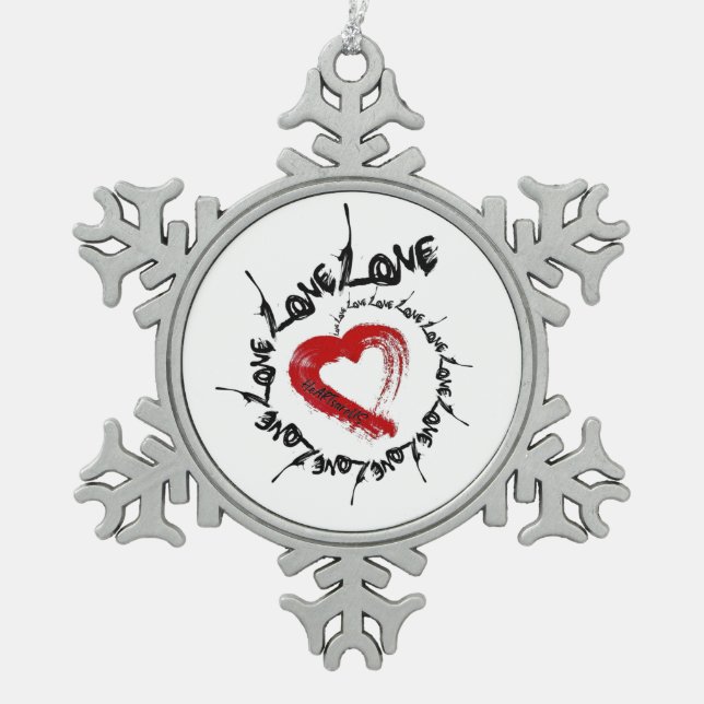 Love Hearts Ornament (Front)