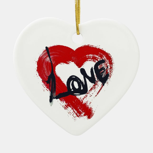 Love Hearts Ornament (Front)