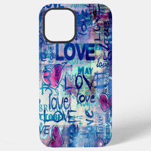 Love, HEARTS, pattern Case-Mate iPhone Case