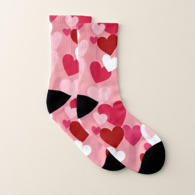 Love Hearts Pattern Socks (Pair)
