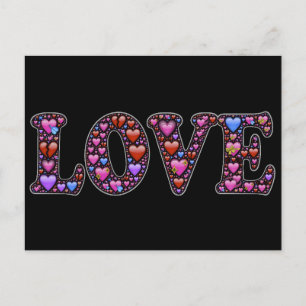 Love Hearts Postcard