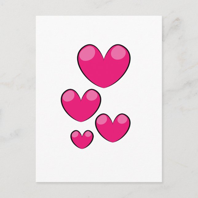 Love Hearts Postcard (Front)