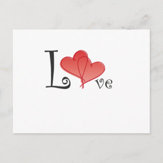 Love Hearts Postcard