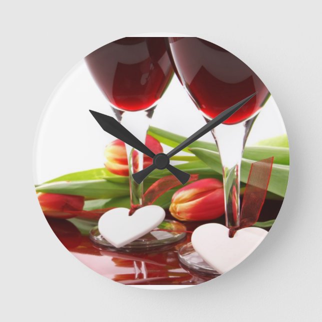 LOVE HEARTS ROUND CLOCK (Front)