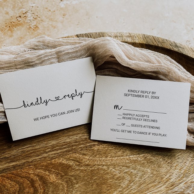 Love Hearts Song Request RSVP Card (Creator Uploaded)