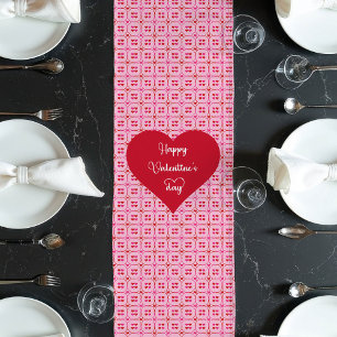 Love Hearts Table Runner Sweet Valentine Gift