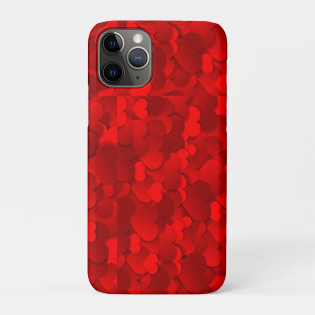Love Hearts Texture Red Pattern-19909 Case-Mate iPhone Case (Back)