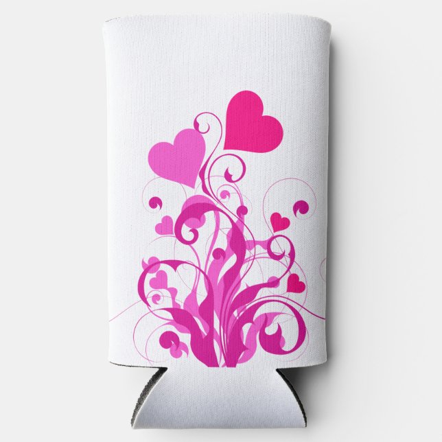 Love Hearts Tree-25053 Seltzer Can Cooler (Front)