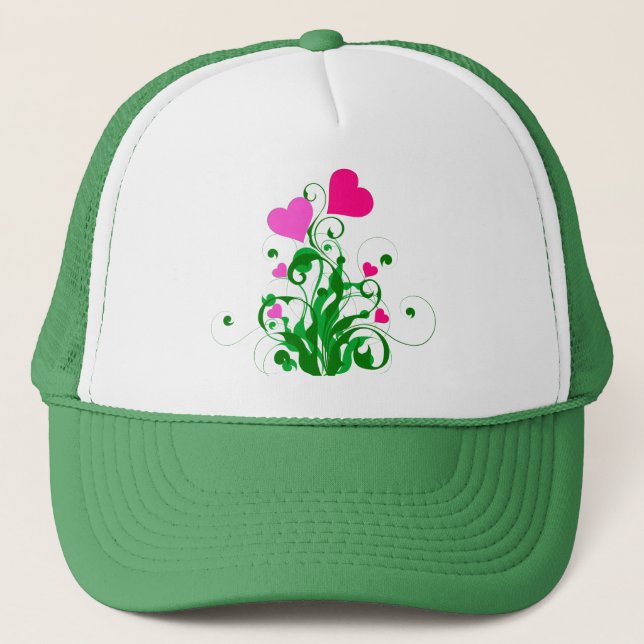 Love Hearts Tree-46555 Trucker Hat (Front)