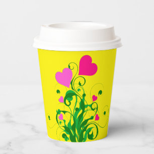 Love Hearts Tree  Paper Cups