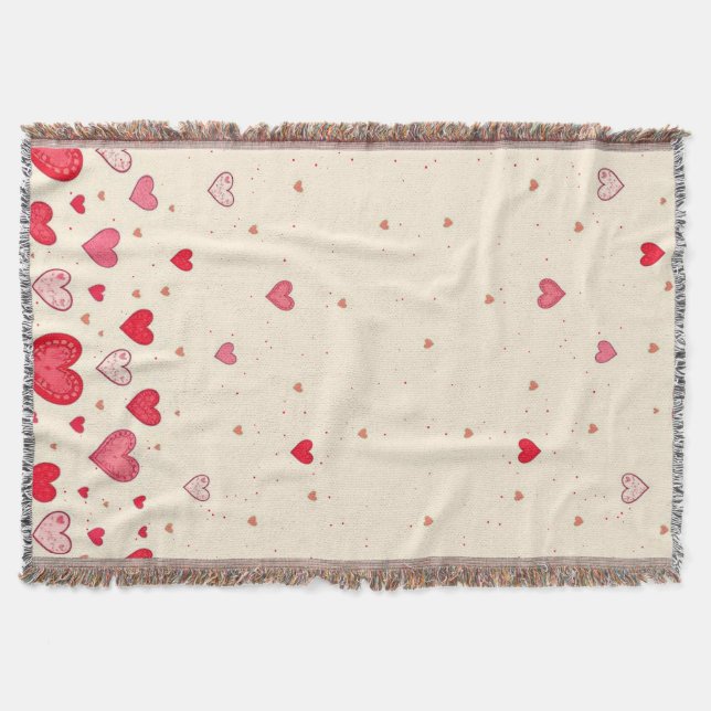 Love, Hearts, Valentines, Wedding - Blanket (Front)