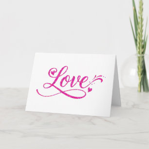Love Hearts Wedding Anniversary Wife Mother Girl Card