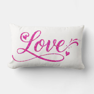Love Hearts Wedding Anniversary Wife Mother Girl Lumbar Cushion